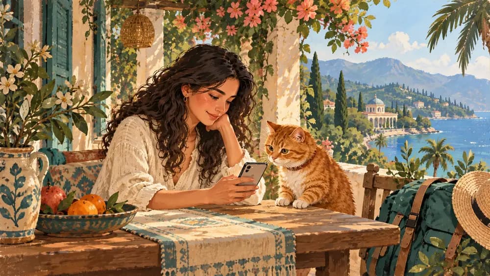 Путешественница и кот SimCat: Абхазия