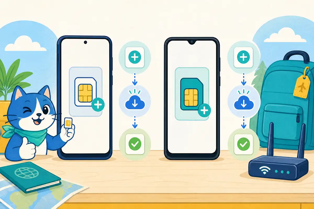 Пошаговая установка eSIM на смартфон